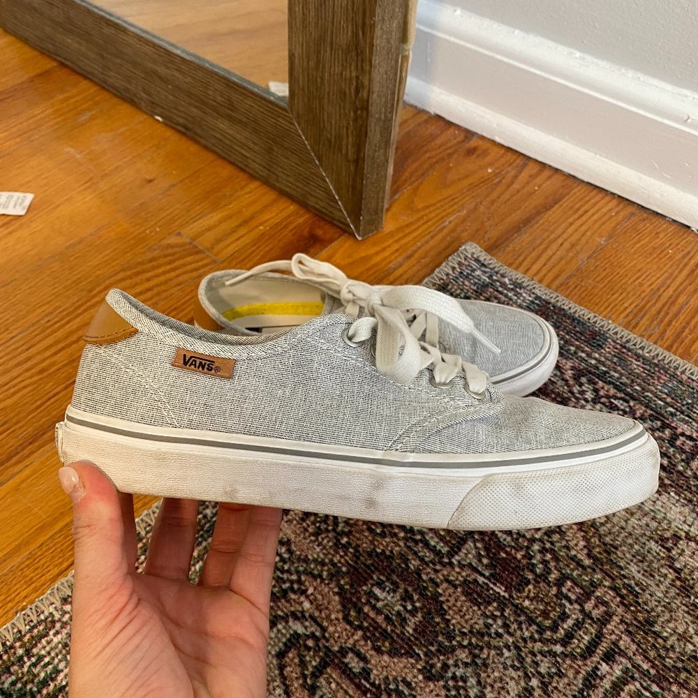 Vans Camden Deluxe Ortholite Low Top Canvas Sneaker Gray Size 7